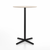 Emeco 2 Inch X Base Bar Table - Round bar seating Emeco 30" / 76cm Black Powder Coated Ash