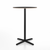 Emeco 2 Inch X Base Bar Table - Round bar seating Emeco 30" / 76cm Black Powder Coated Black Laminate Plywood