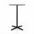 Emeco 2 Inch X Base Bar Table - Round bar seating Emeco 30" / 76cm Black Powder Coated Grey HPL