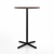 Emeco 2 Inch X Base Bar Table - Round bar seating Emeco 30" / 76cm Black Powder Coated Walnut