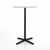 Emeco 2 Inch X Base Bar Table - Round bar seating Emeco 30" / 76cm Black Powder Coated White Laminate Plywood