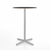 Emeco 2 Inch X Base Bar Table - Round bar seating Emeco 30" / 76cm Silver Powder Coated Black Laminate Plywood