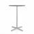 Emeco 2 Inch X Base Bar Table - Round bar seating Emeco 30" / 76cm Silver Powder Coated Grey HPL