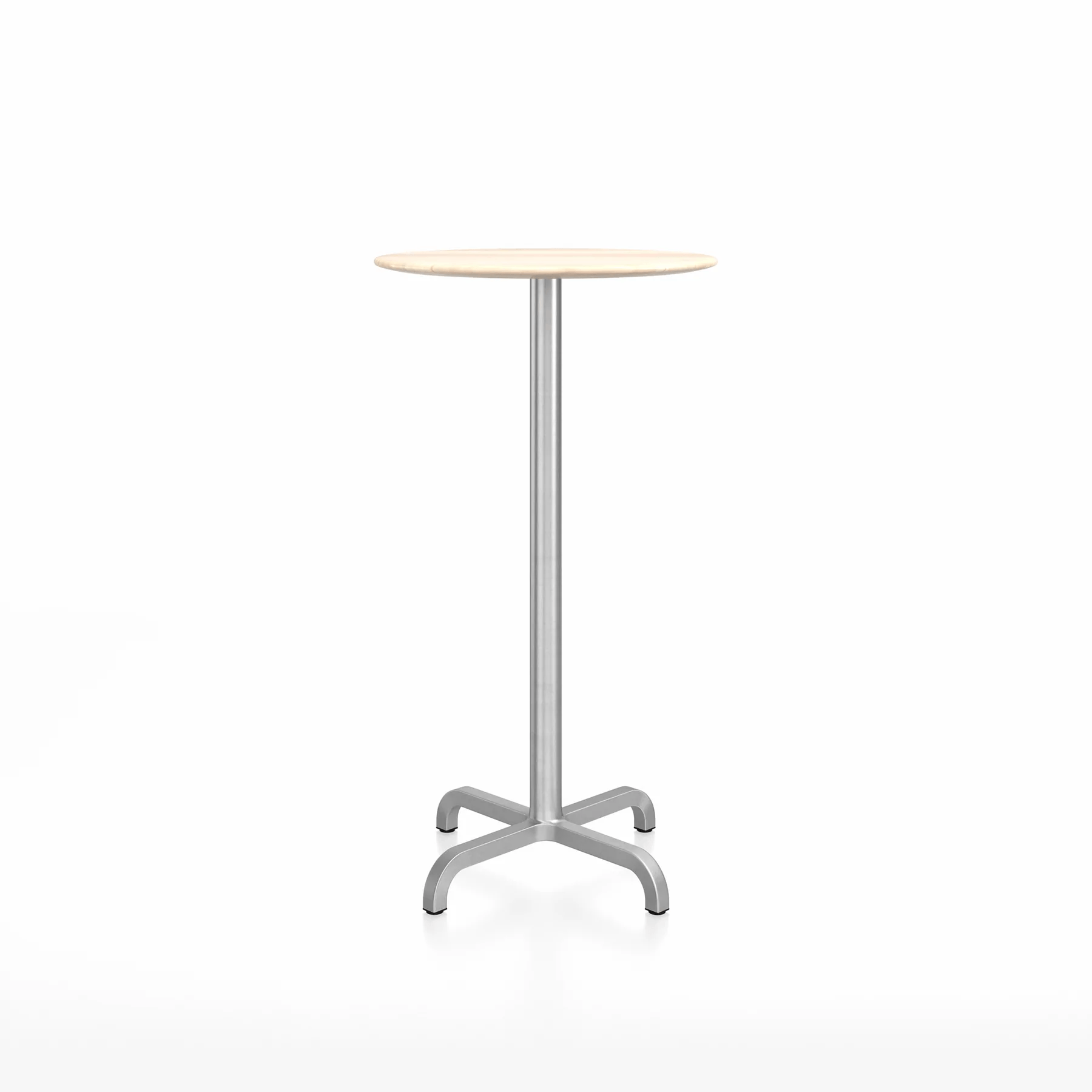 Emeco 20-06 Round Bar-Height Table bar height tables Emeco 24” Accoya Wood 