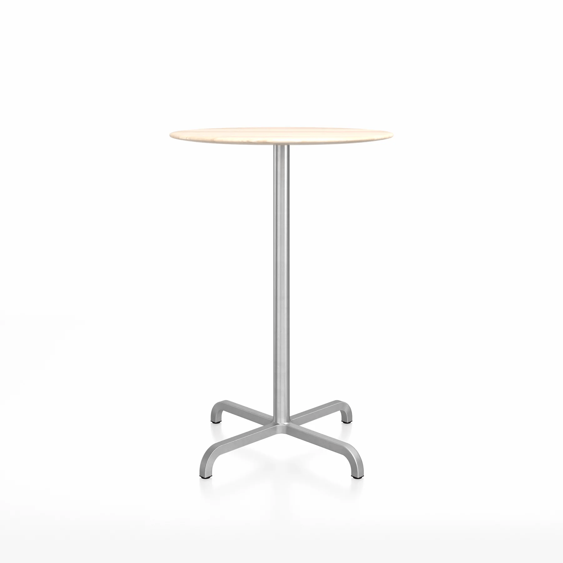 Emeco 20-06 Round Bar-Height Table bar height tables Emeco 30” Accoya Wood 