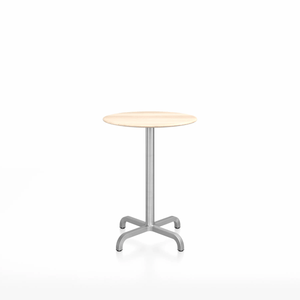 Emeco 20-06 Round Cafe Table bar height tables Emeco 24” Accoya Wood-Outdoor Use 