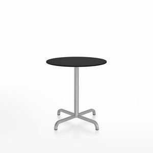 20-06 Round Cafe Table bar height tables Emeco 30” Black HPL 