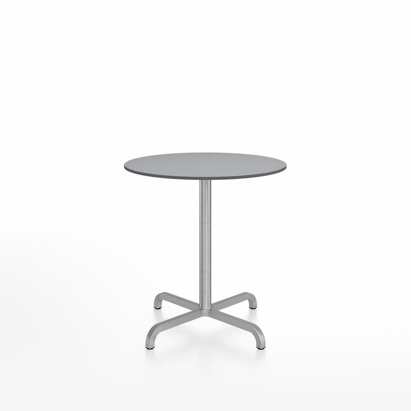 20-06 Round Cafe Table bar height tables Emeco 30” Gray HPL 
