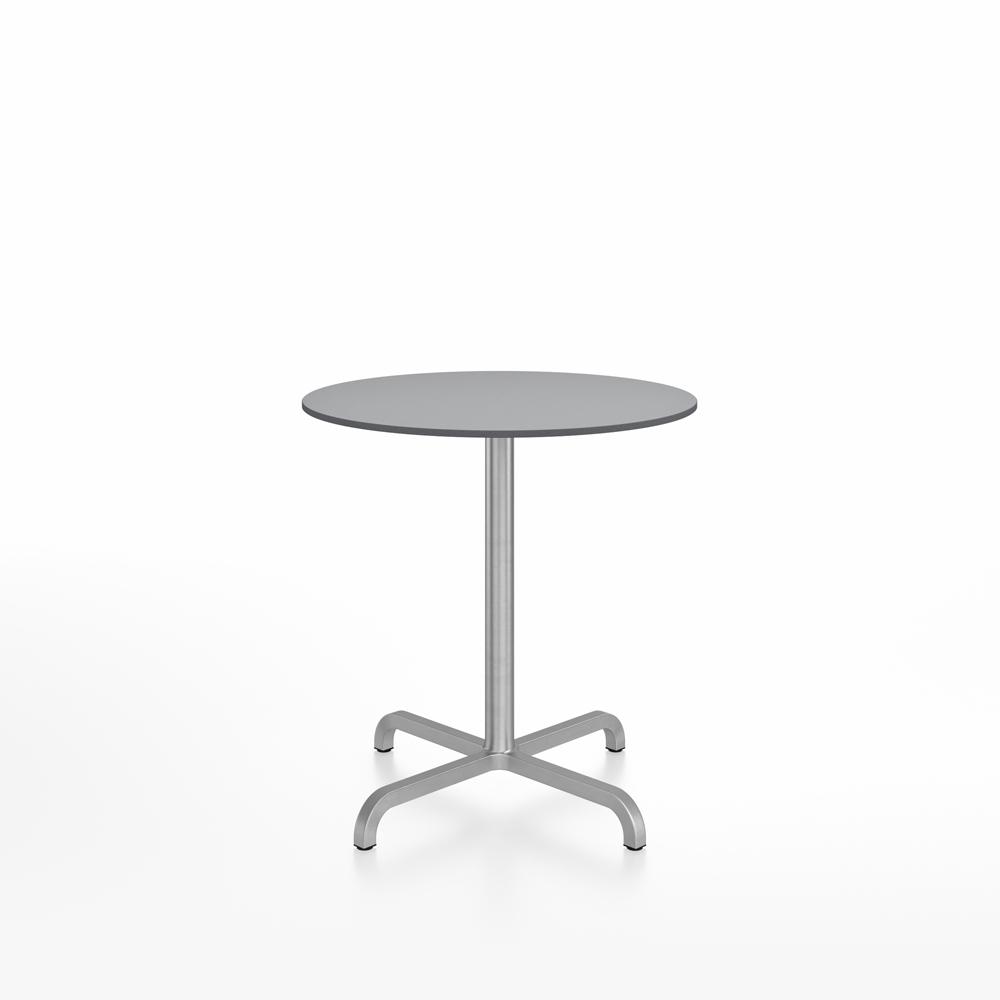 20-06 Round Cafe Table bar height tables Emeco 30” Gray HPL 