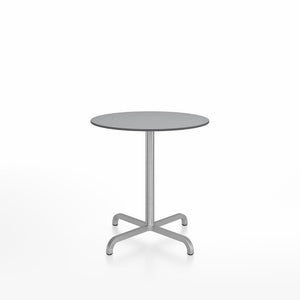 20-06 Round Cafe Table bar height tables Emeco 30” Gray HPL 