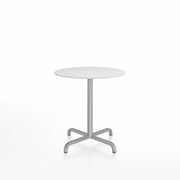 20-06 Round Cafe Table bar height tables Emeco 30” White HPL 