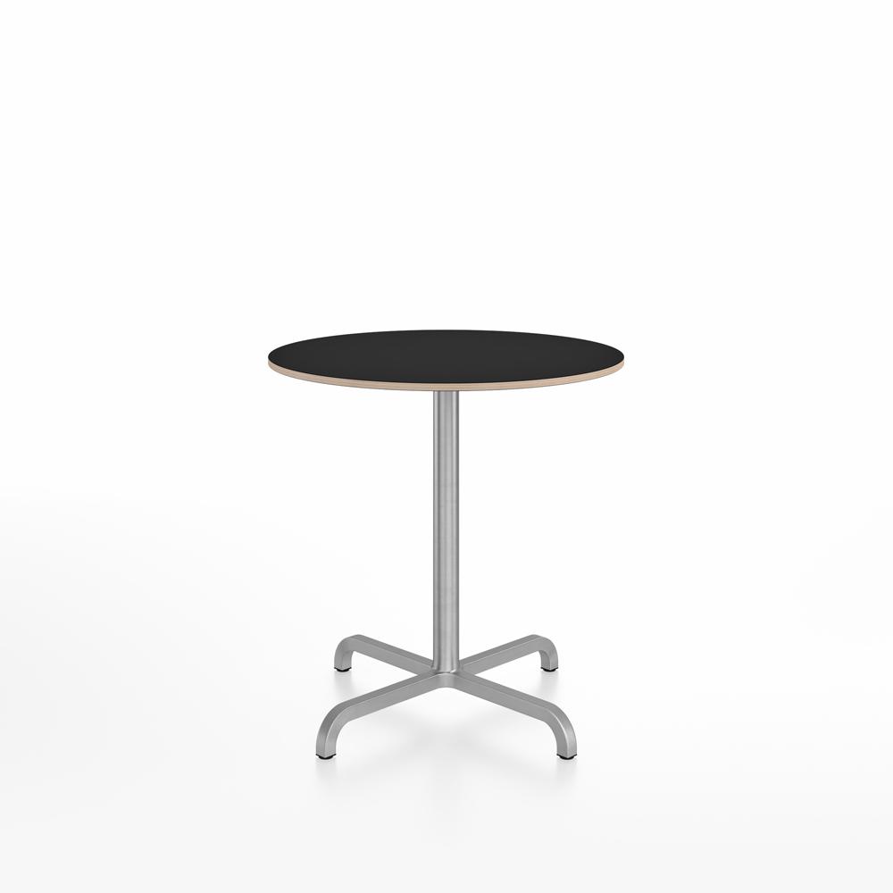 20-06 Round Cafe Table bar height tables Emeco 30” Black Laminate Plywood 