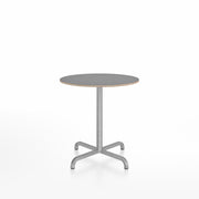 20-06 Round Cafe Table bar height tables Emeco 30” Gray Laminate Plywood 
