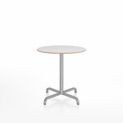 20-06 Round Cafe Table bar height tables Emeco 30” White Laminate Plywood 
