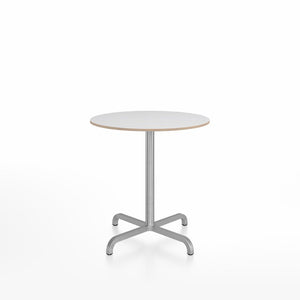 20-06 Round Cafe Table bar height tables Emeco 30” White Laminate Plywood 