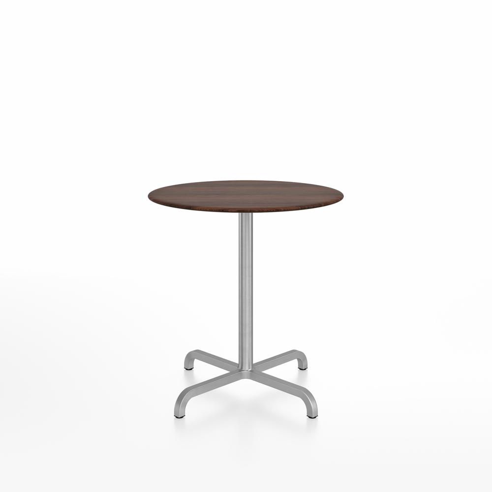 20-06 Round Cafe Table bar height tables Emeco 30” Walnut Wood 