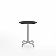 20-06 Round Cafe Table bar height tables Emeco 24” Black HPL 