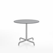 20-06 Round Cafe Table bar height tables Emeco 36” Gray HPL 