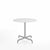 20-06 Round Cafe Table bar height tables Emeco 36” White HPL 