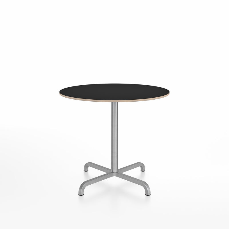 20-06 Round Cafe Table bar height tables Emeco 36” Black Laminate Plywood 