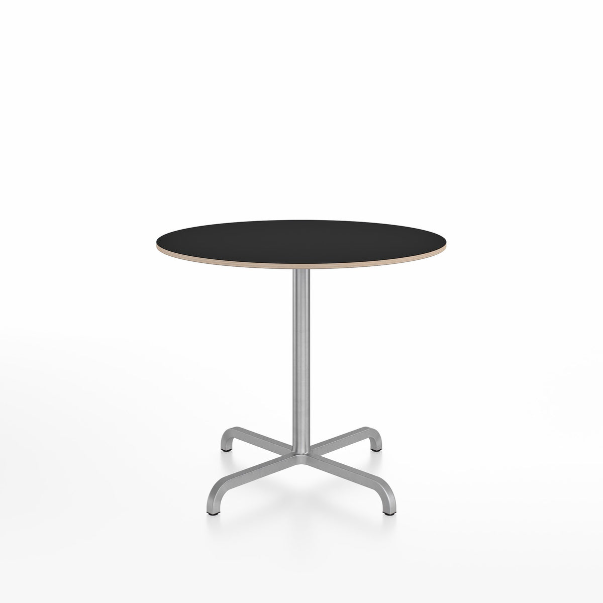 20-06 Round Cafe Table bar height tables Emeco 36” Black Laminate Plywood 