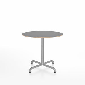 20-06 Round Cafe Table bar height tables Emeco 36” Gray Laminate Plywood 