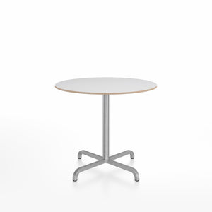 20-06 Round Cafe Table bar height tables Emeco 36” White Laminate Plywood 