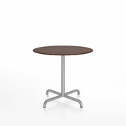 20-06 Round Cafe Table bar height tables Emeco 36” Walnut Wood 