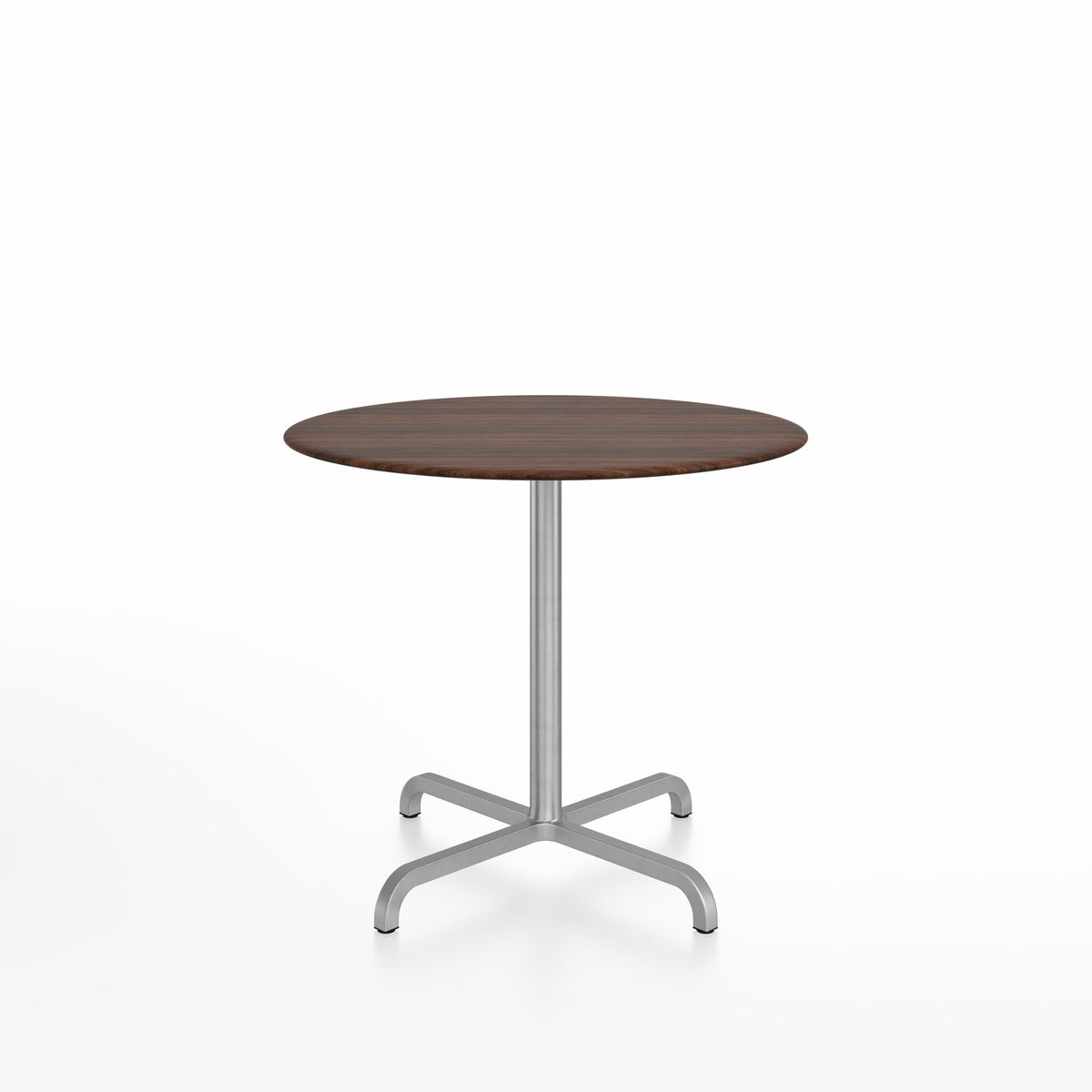 20-06 Round Cafe Table bar height tables Emeco 36” Walnut Wood 