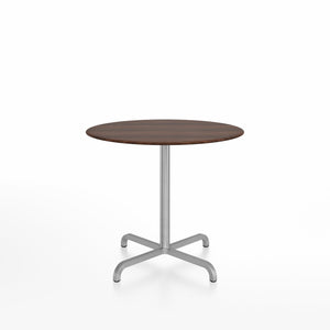 20-06 Round Cafe Table bar height tables Emeco 36” Walnut Wood 