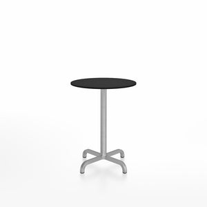 20-06 Round Cafe Table bar height tables Emeco 24” Black HPL 