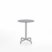 20-06 Round Cafe Table bar height tables Emeco 24” Gray HPL 