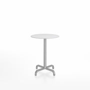 20-06 Round Cafe Table bar height tables Emeco 24” White HPL 