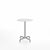 20-06 Round Cafe Table bar height tables Emeco 24” White HPL 