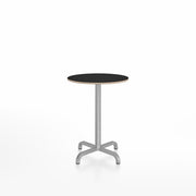 20-06 Round Cafe Table bar height tables Emeco 24” Black Laminate Plywood 