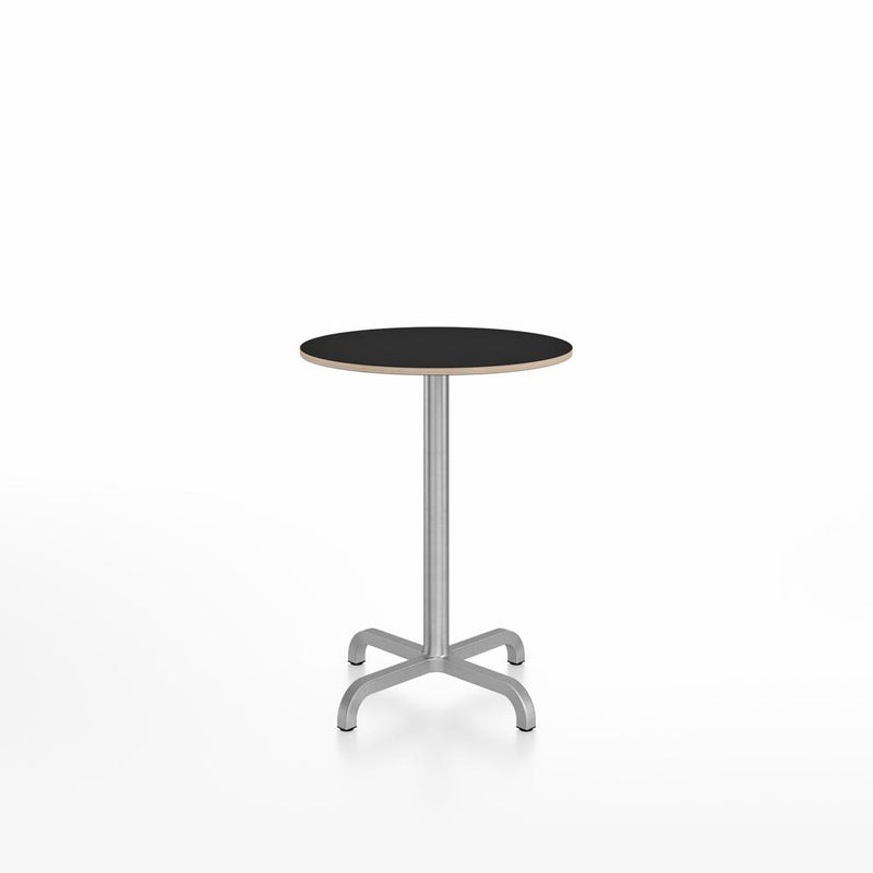 20-06 Round Cafe Table bar height tables Emeco 24” Black Laminate Plywood 
