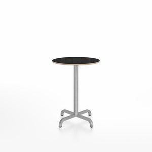 20-06 Round Cafe Table bar height tables Emeco 24” Black Laminate Plywood 