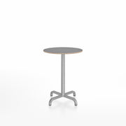 20-06 Round Cafe Table bar height tables Emeco 24” Gray Laminate Plywood 