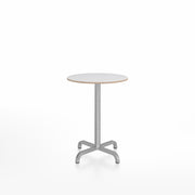 20-06 Round Cafe Table bar height tables Emeco 24” White Laminate Plywood 