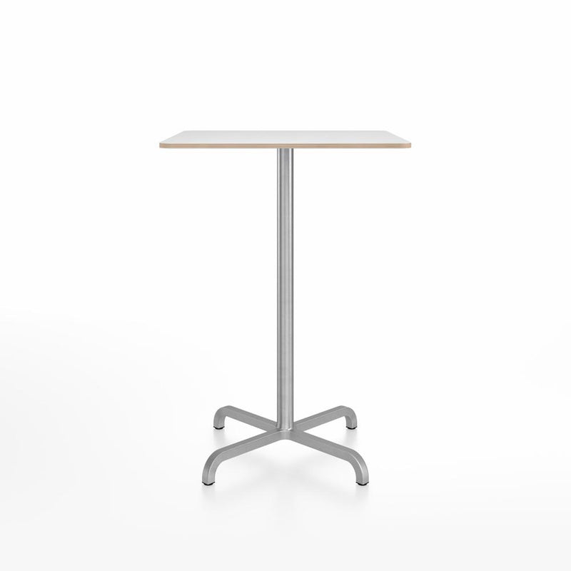 20-06 Square Bar-Height Table bar height tables Emeco 30” White Laminate Plywood 