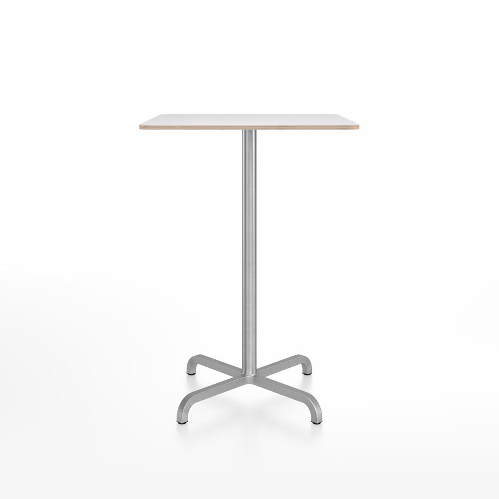 20-06 Square Bar-Height Table bar height tables Emeco 30” White Laminate Plywood 