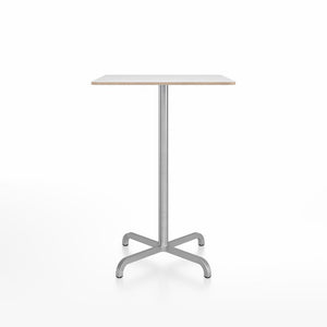 20-06 Square Bar-Height Table bar height tables Emeco 30” White Laminate Plywood 