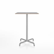 20-06 Square Bar-Height Table bar height tables Emeco 30” Gray Laminate Plywood 