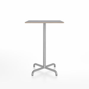 20-06 Square Bar-Height Table bar height tables Emeco 30” Gray Laminate Plywood 