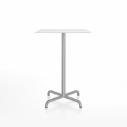 20-06 Square Bar-Height Table bar height tables Emeco 30” White HPL 