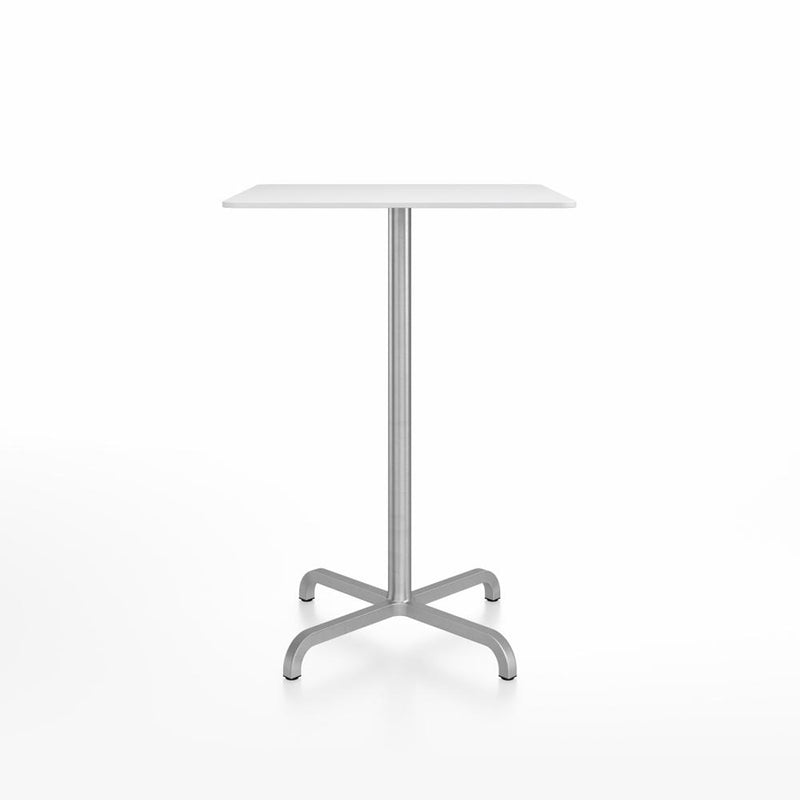 20-06 Square Bar-Height Table bar height tables Emeco 30” White HPL 
