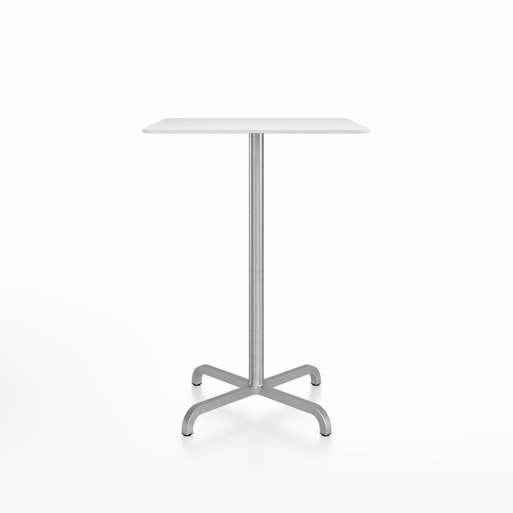 20-06 Square Bar-Height Table bar height tables Emeco 30” White HPL 