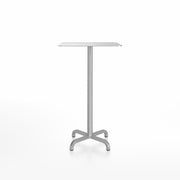 20-06 Square Bar-Height Table bar height tables Emeco 24” Brushed Aluminum 