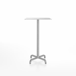 20-06 Square Bar-Height Table bar height tables Emeco 24” Brushed Aluminum 