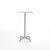 20-06 Square Bar-Height Table bar height tables Emeco 24” Brushed Aluminum 